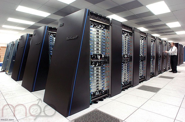 حاسب عملاق - The Blue Gene/P supercomputer